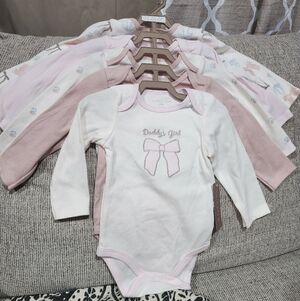 Chickpea  Set Of 5 , Pink and White 'Daddy's Girl'  New